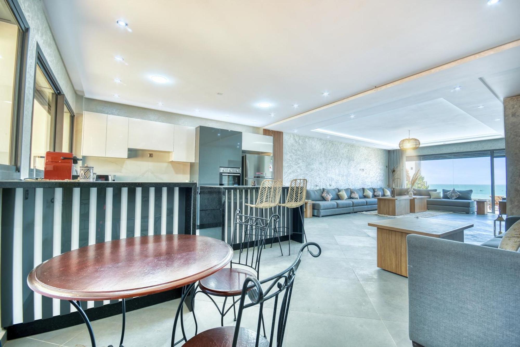 Luxury Seafront Appartement 6-7P Agadir Dış mekan fotoğraf